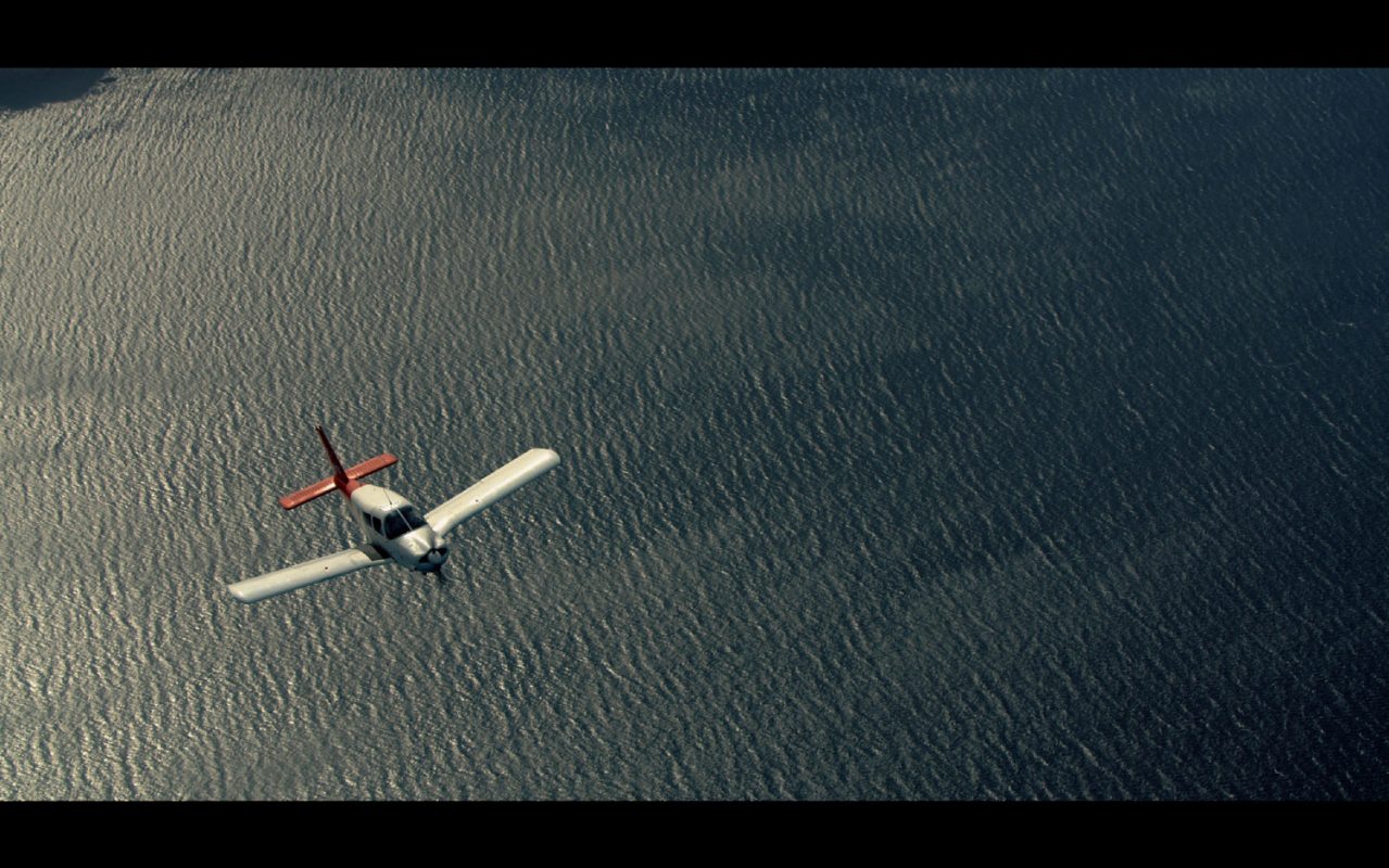 Avión de Panamedia durante el vuelo
