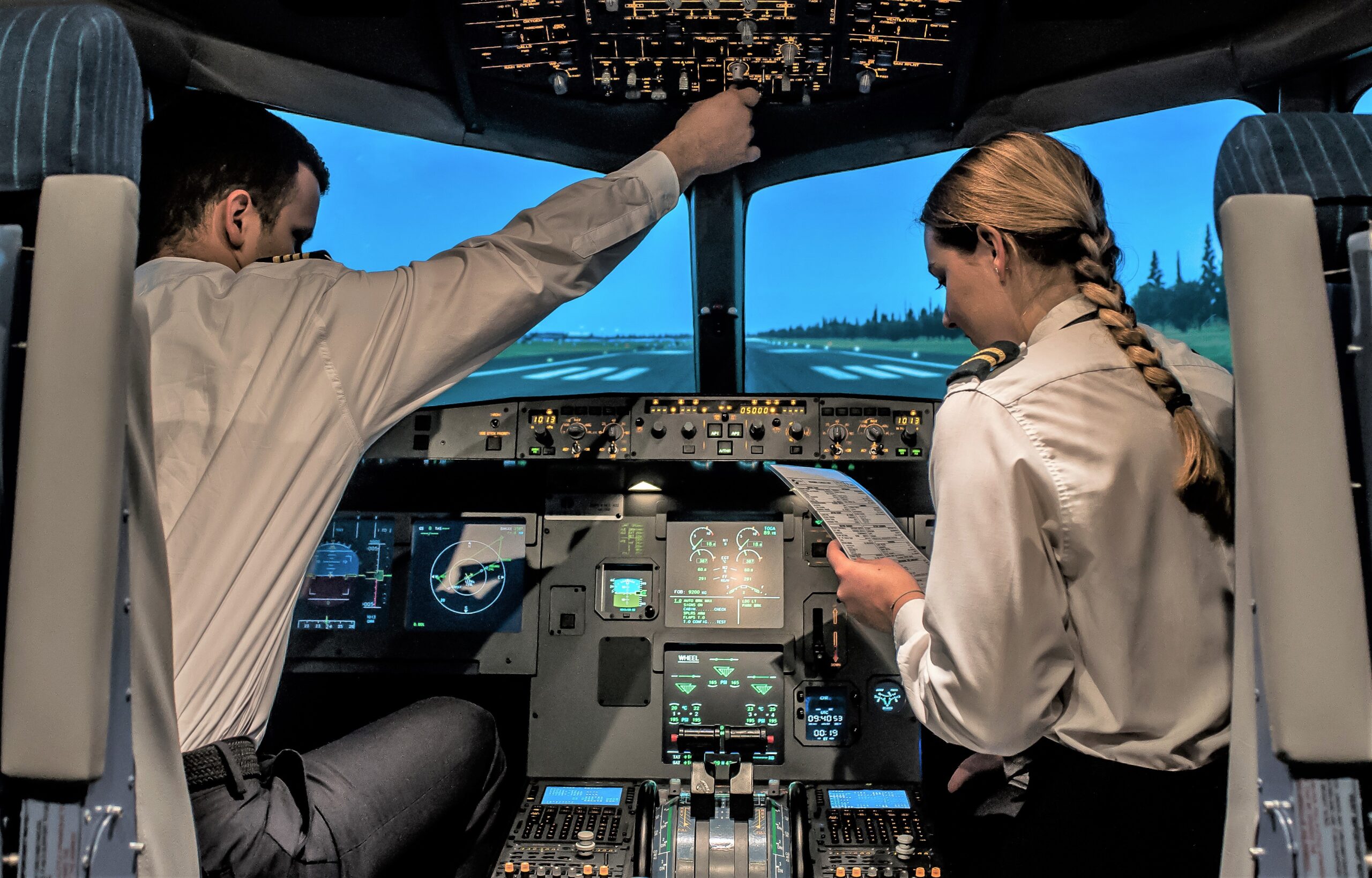 Simulador Airbus A320 de Panamedia Escuela Internacional de Pilotos